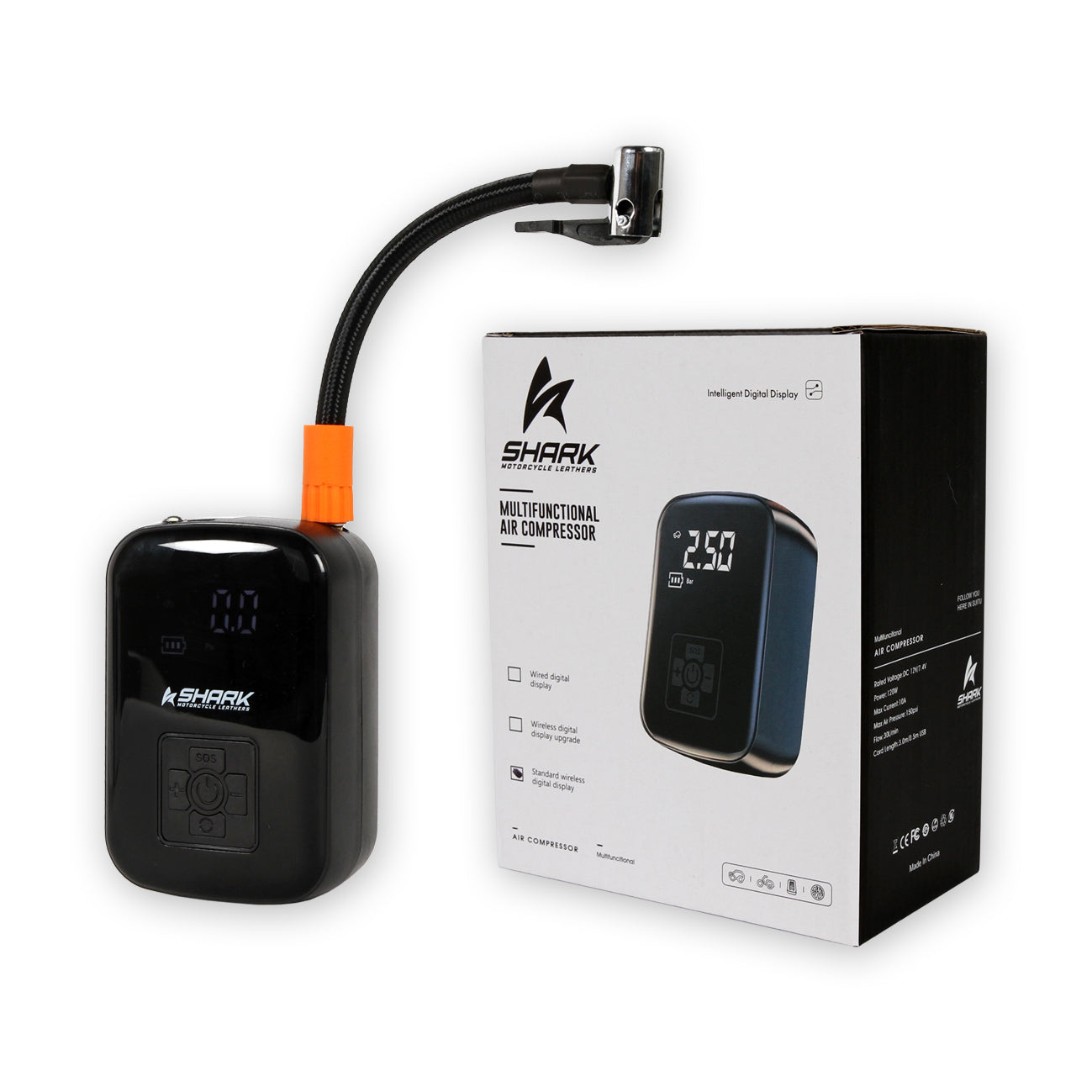 Shark Leathers - Shark Portable Mini Compressor - Powerbank V2 - Shark Leathers