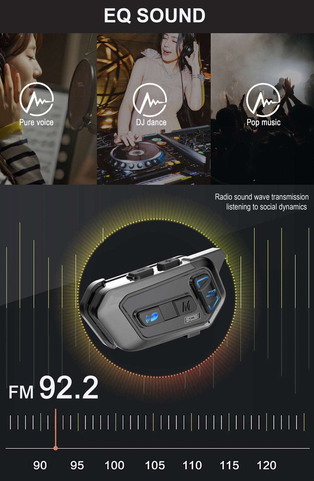 SCS - SCS S13 Bluetooth Intercom - Shark Leathers