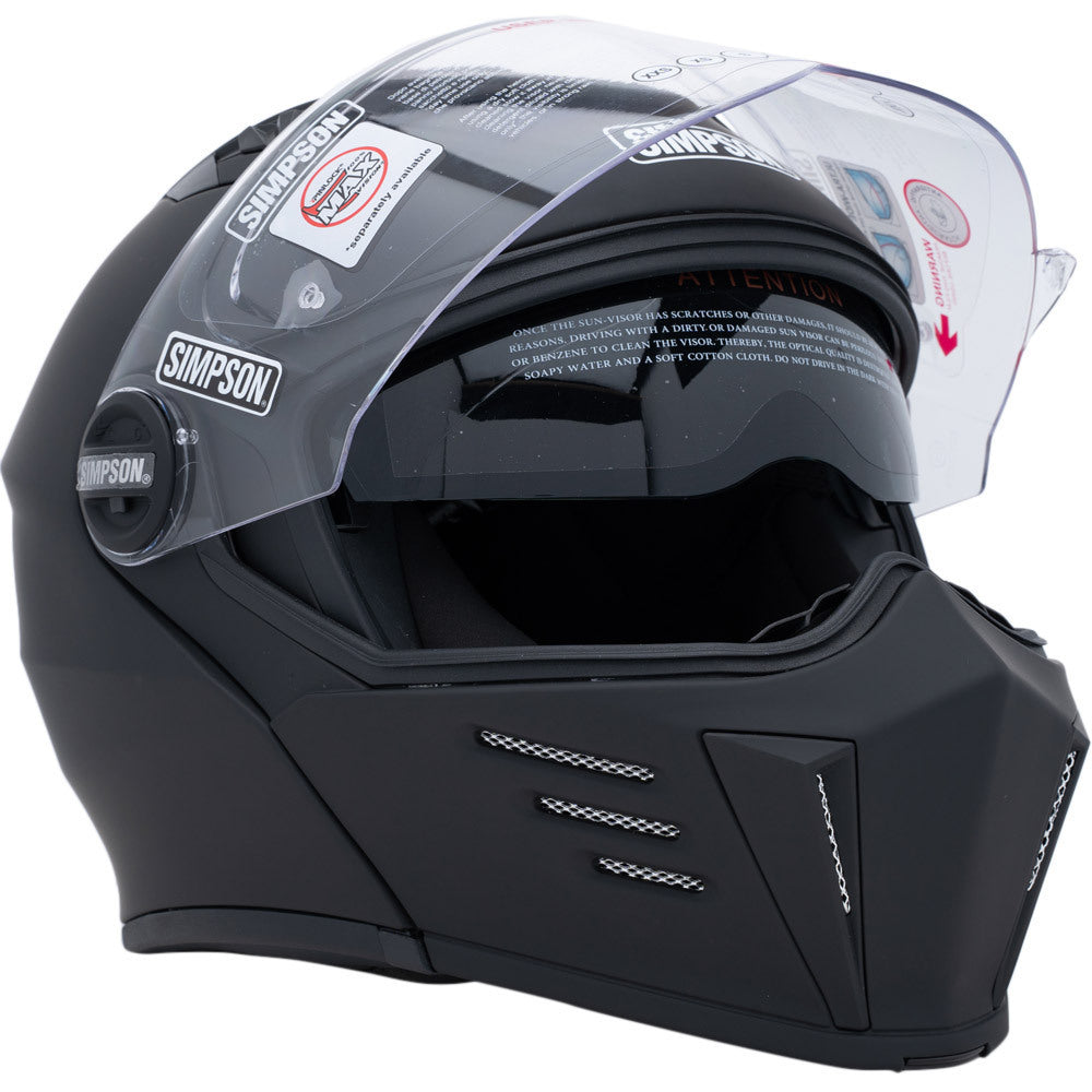 Simpson Mod Bandit - Matte Black | Shark Leathers