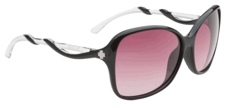Spy Optic Fiona Sunglasses Black/Clear w/Merlot Fade Lens