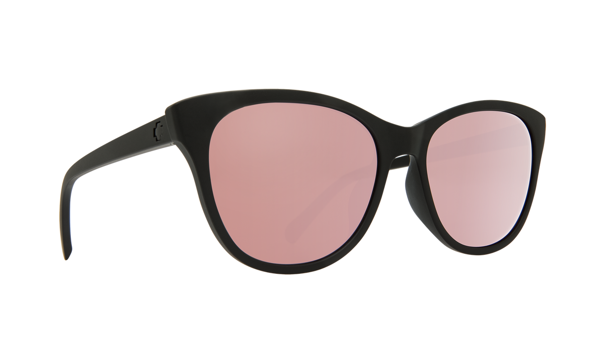 Spy Optic Spritzer Sunglasses Matte Black w/Bronze/Rose Quartz Spectra Lens