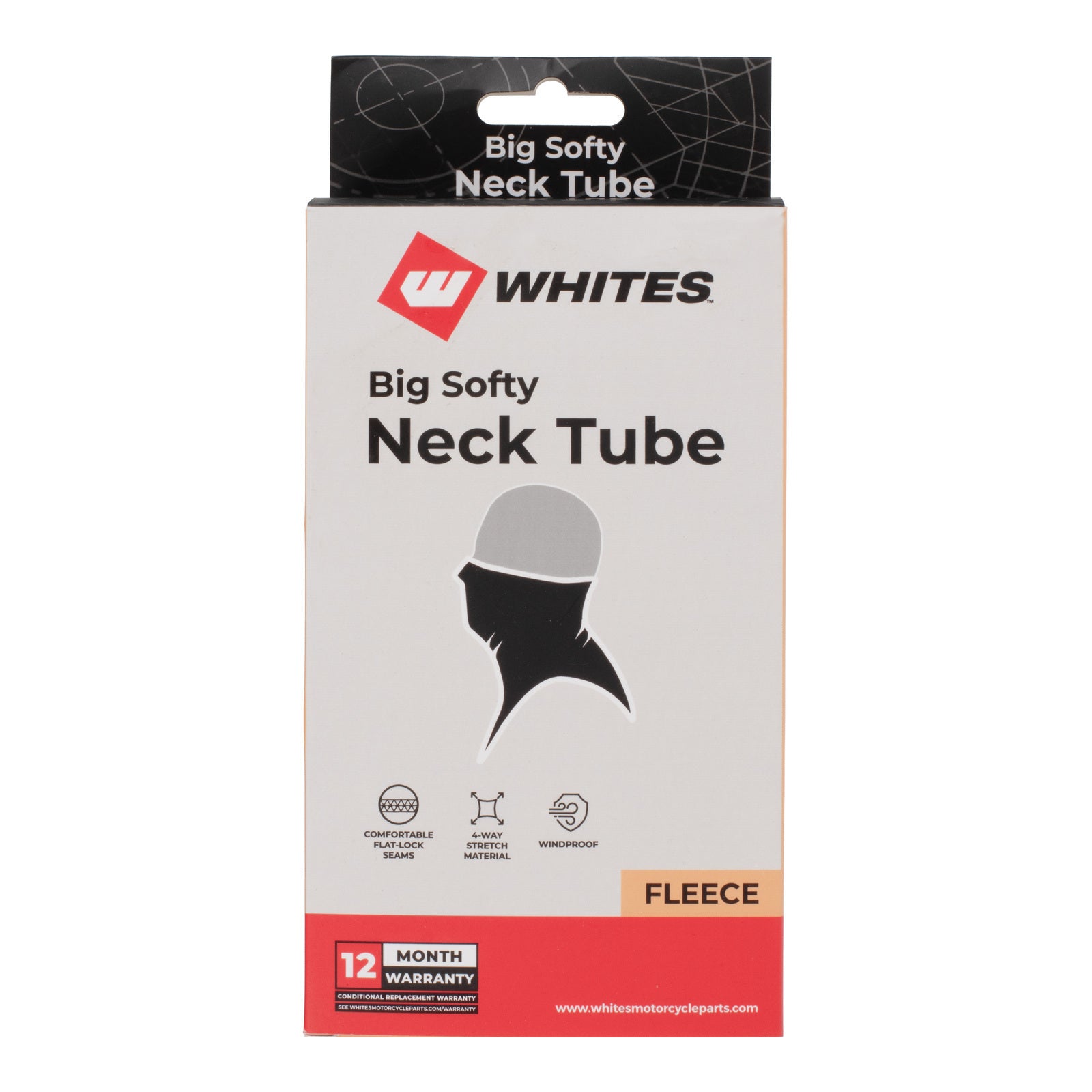 Whites Big Softy Microfibre Neck Tube - Black