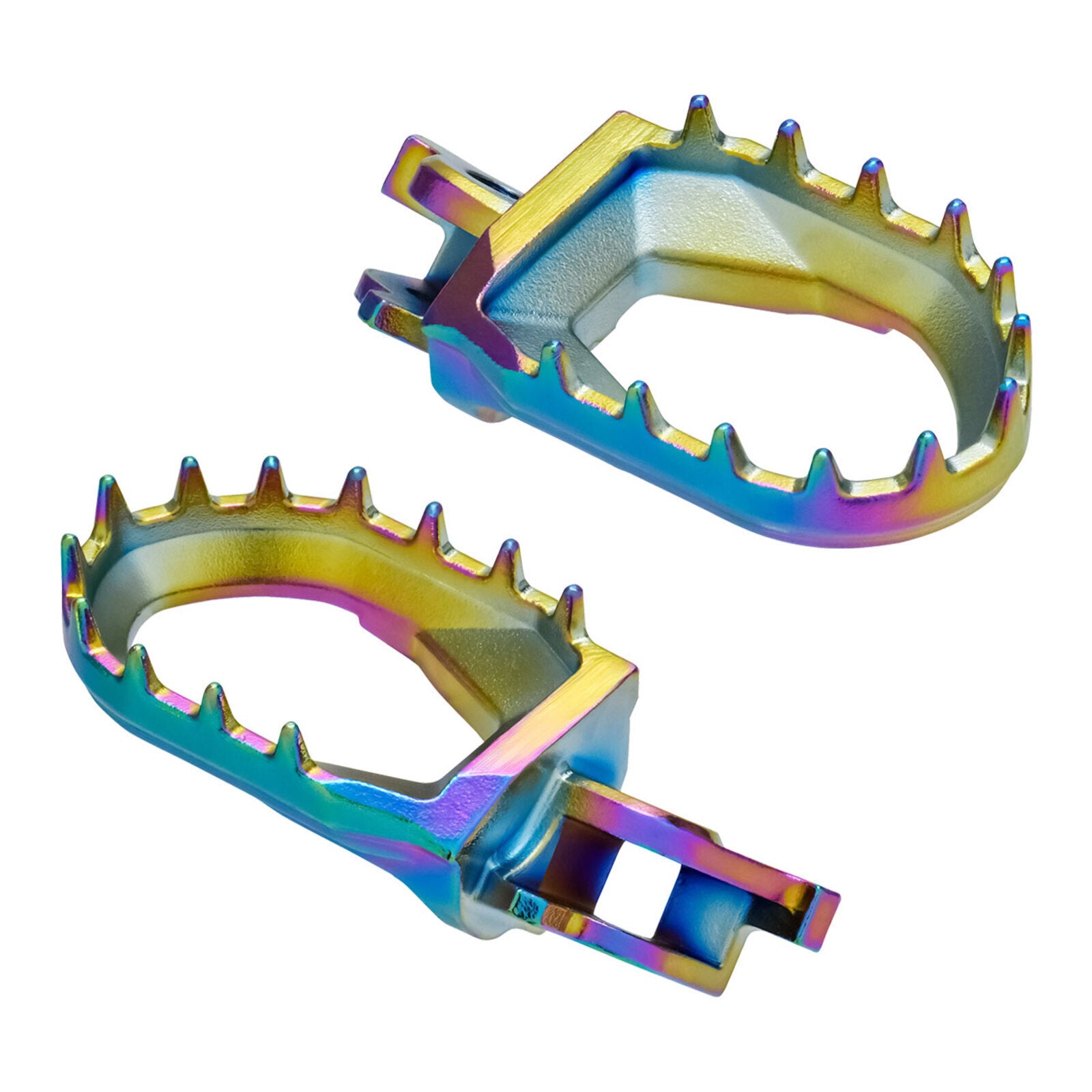 Zeta Max Foot Pegs - Kawasaki KX - Oil Slick