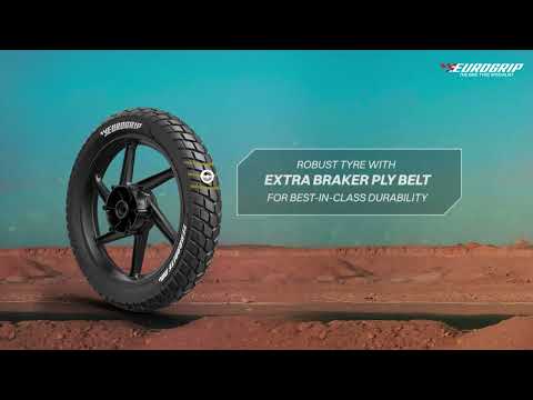 Load video: EUROGRIP 120/80-18 TERRABITE DB+ REAR 62P TT