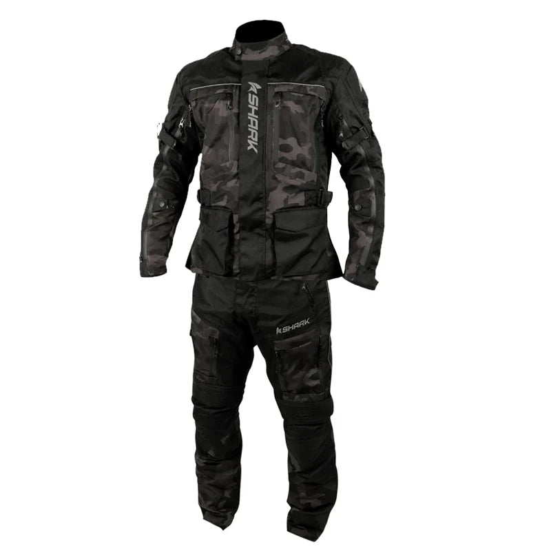 Shark Leathers - Mens Venture Pro Bundle - Black Camo - Shark Leathers