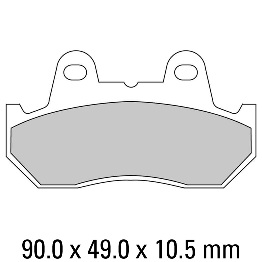 FERODO BRAKE PADS - FDB244EF (PK = 2 Pads) [BQ10]