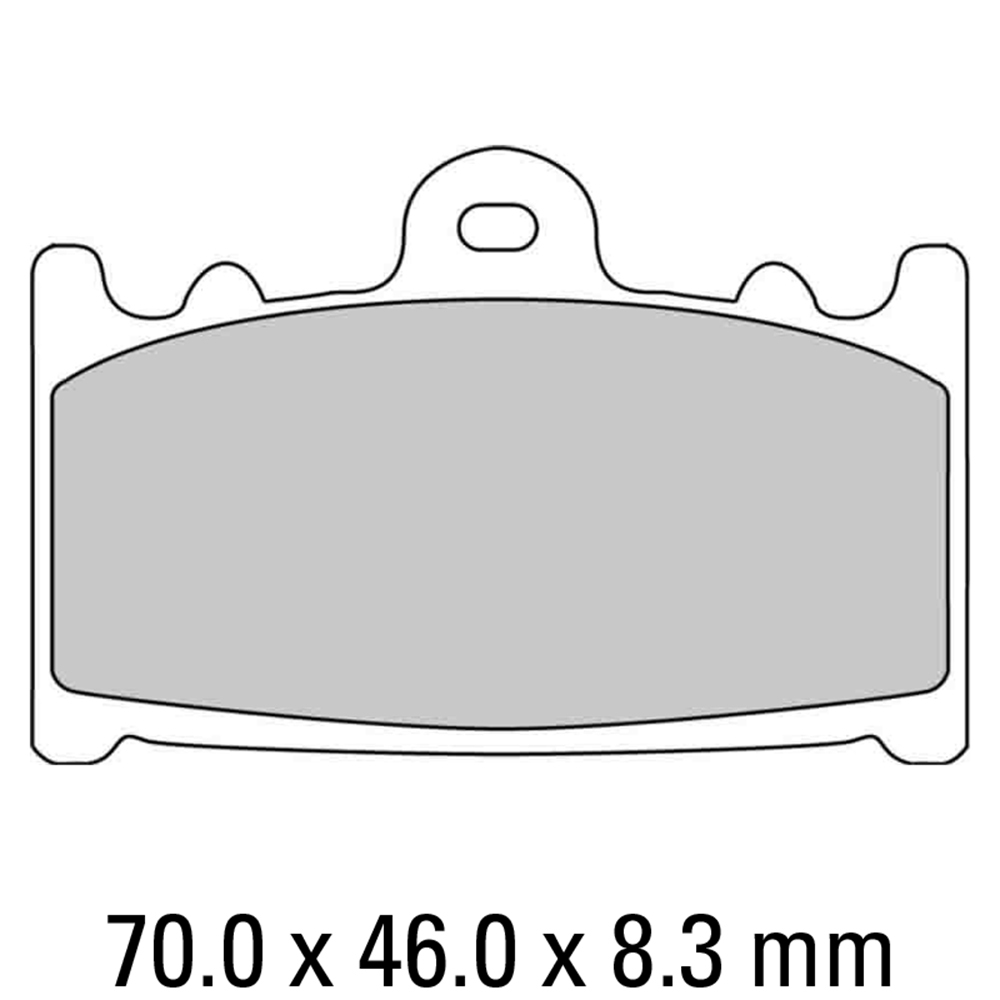 FERODO BRAKE PADS - FDB574P (PK = 2 Pads) [BQ25]