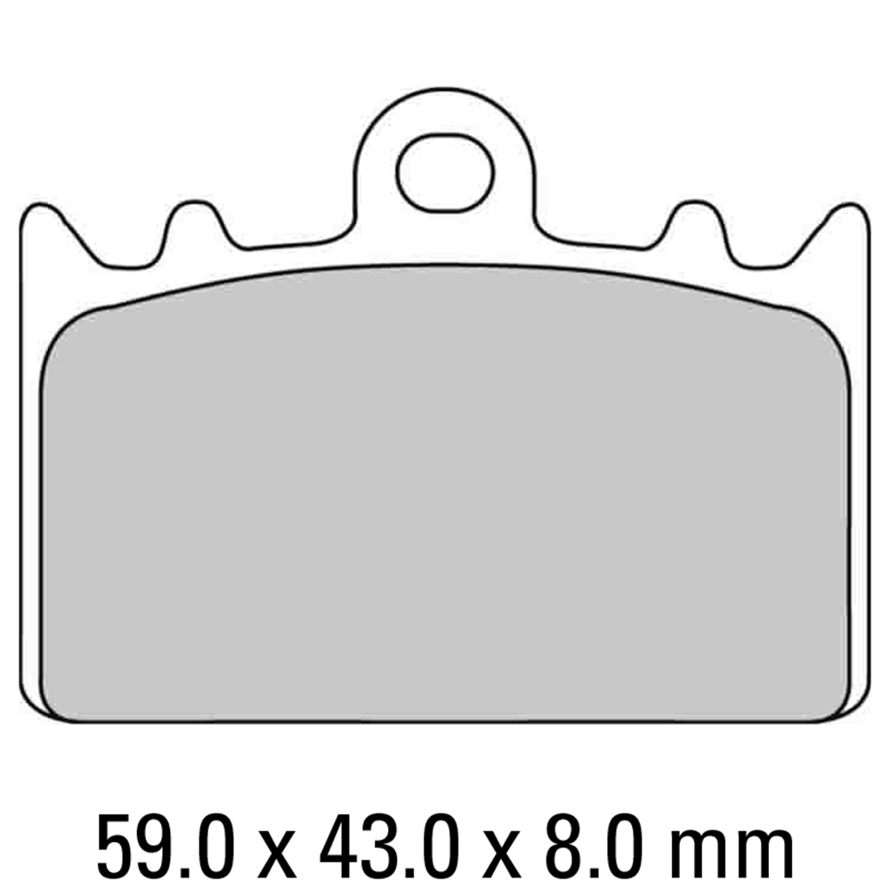 FERODO BRAKE PADS - FDB741P (PK = 2 Pads) [BQ20]