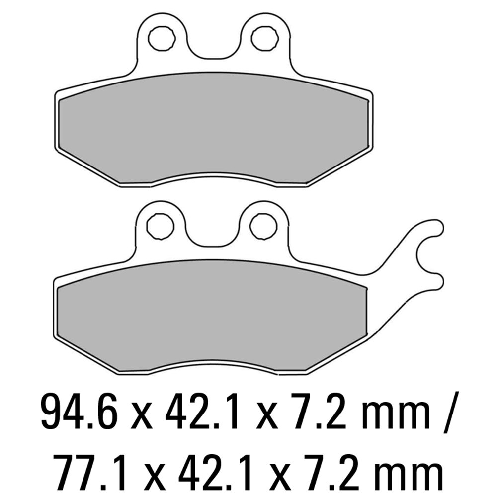 Z - FERODO BRAKE PADS - FDB2147S (PK = 2 Pads)