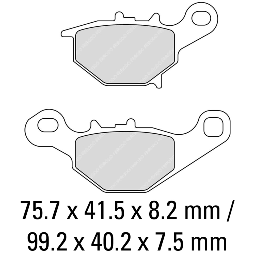 FERODO BRAKE PADS - FDB2197SG (PK = 2 Pads) [BQ25]