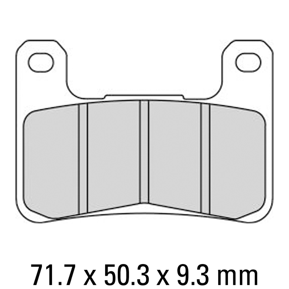 Z - FERODO BRAKE PADS FDB2204CP211 [2178] (PK=2 Pads) [CARBON RACE]