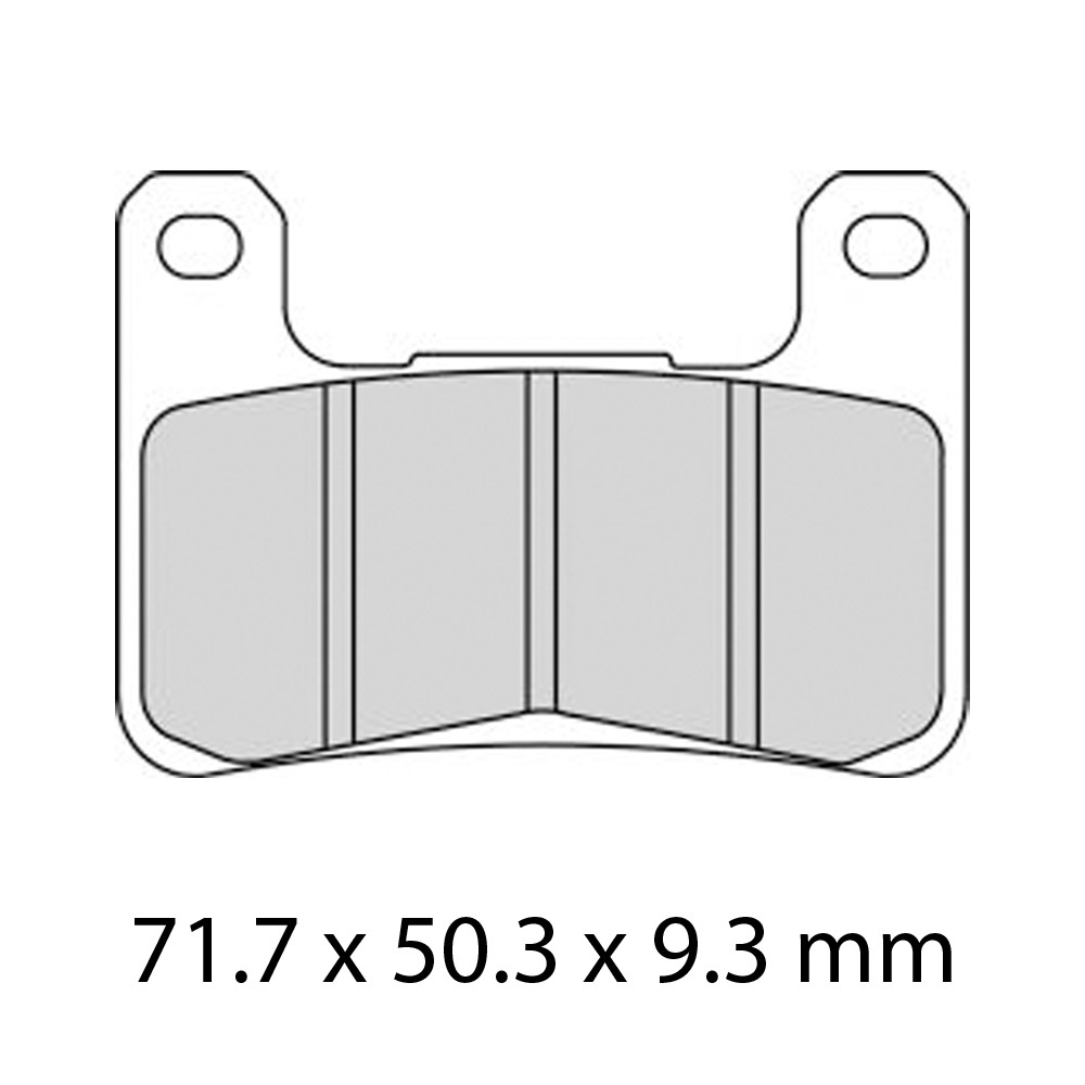 Z - FERODO BRAKE PADS - FDB2204ZRAC [2178] (PK = 2 Pads)  [SINTERED RACE]