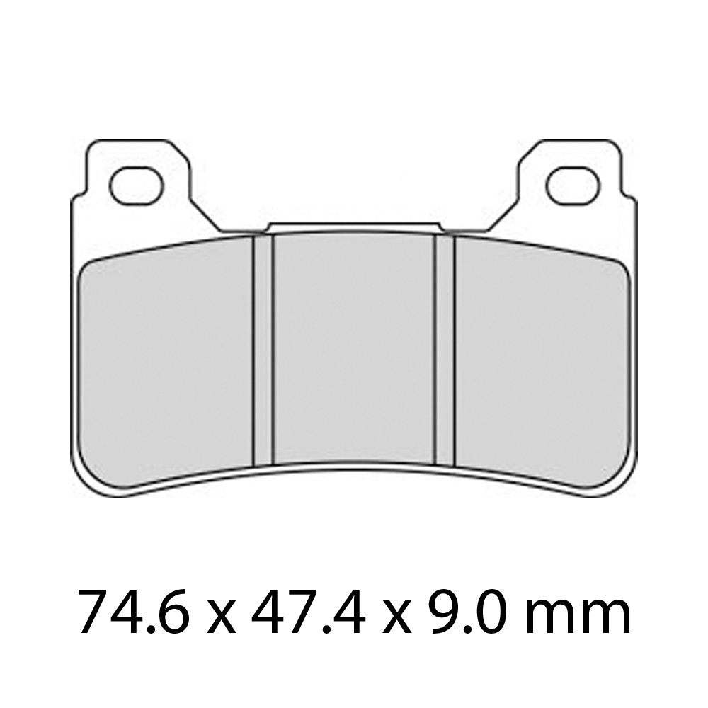 Z - FERODO BRAKE PADS - FDB2205ZRAC [2181] (PK=2 Pads) [SINTERED RACE]