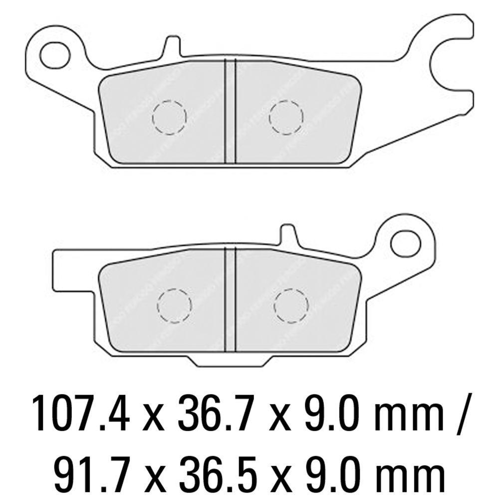 FERODO BRAKE PADS - FDB2233SG (PK = 2 Pads) [BQ25]