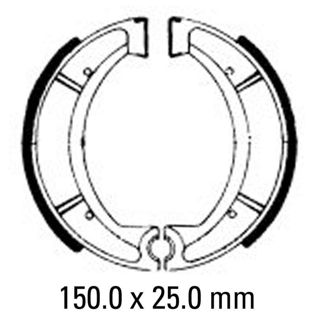 FERODO BRAKE SHOE SET - FSB734