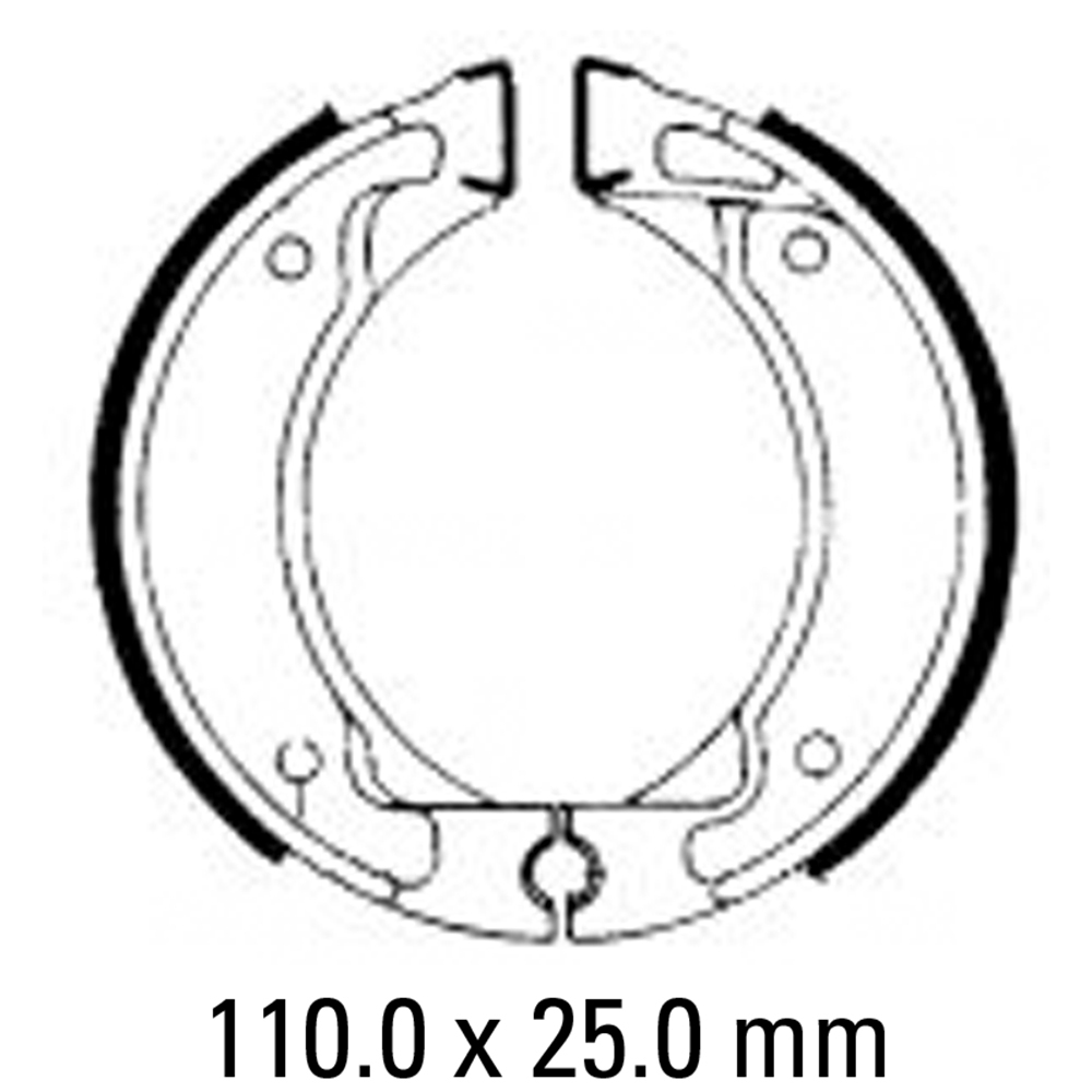 FERODO BRAKE SHOE SET - FSB738A [ECO FRICTION] [BQ10]