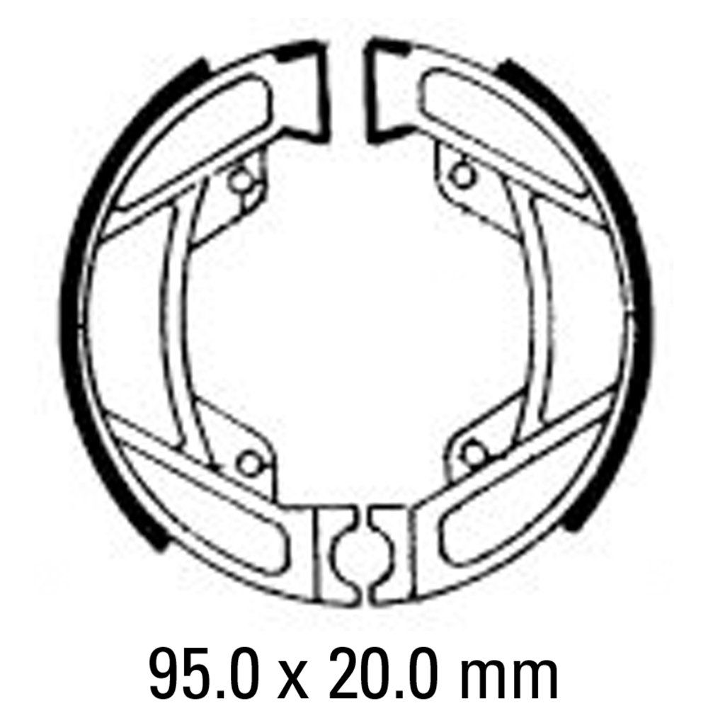 FERODO BRAKE SHOE SET - FSB754