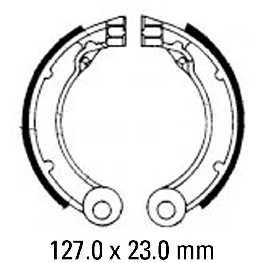 FERODO BRAKE SHOE SET - FSB873A [ECO FRICTION]