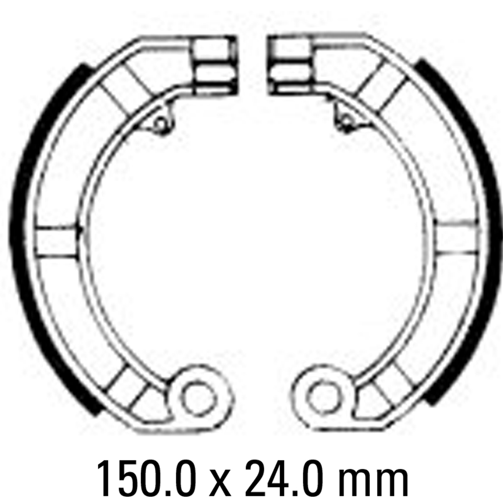 FERODO BRAKE SHOE SET - FSB874A [ECO FRICTION]