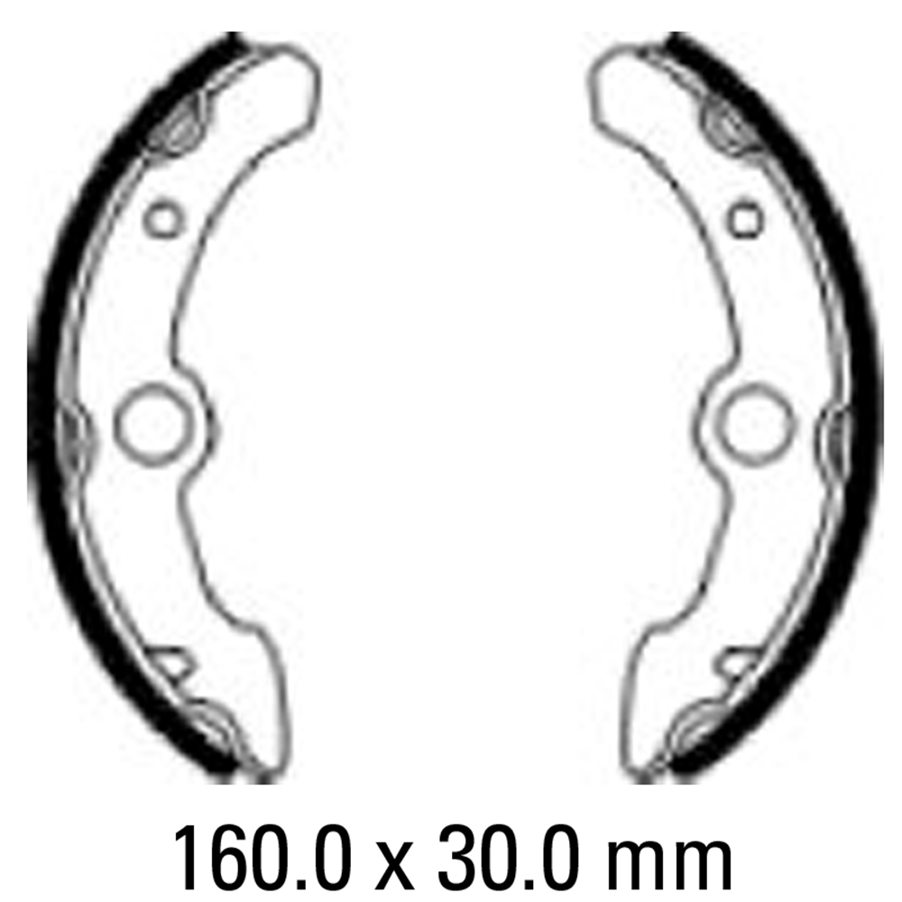 FERODO BRAKE SHOE SET - FSB928 [NO SPRINGS]