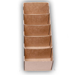 PARTS BOX H/DUTY CARDBOARD 13x5x4 5 COMPARTMENTS