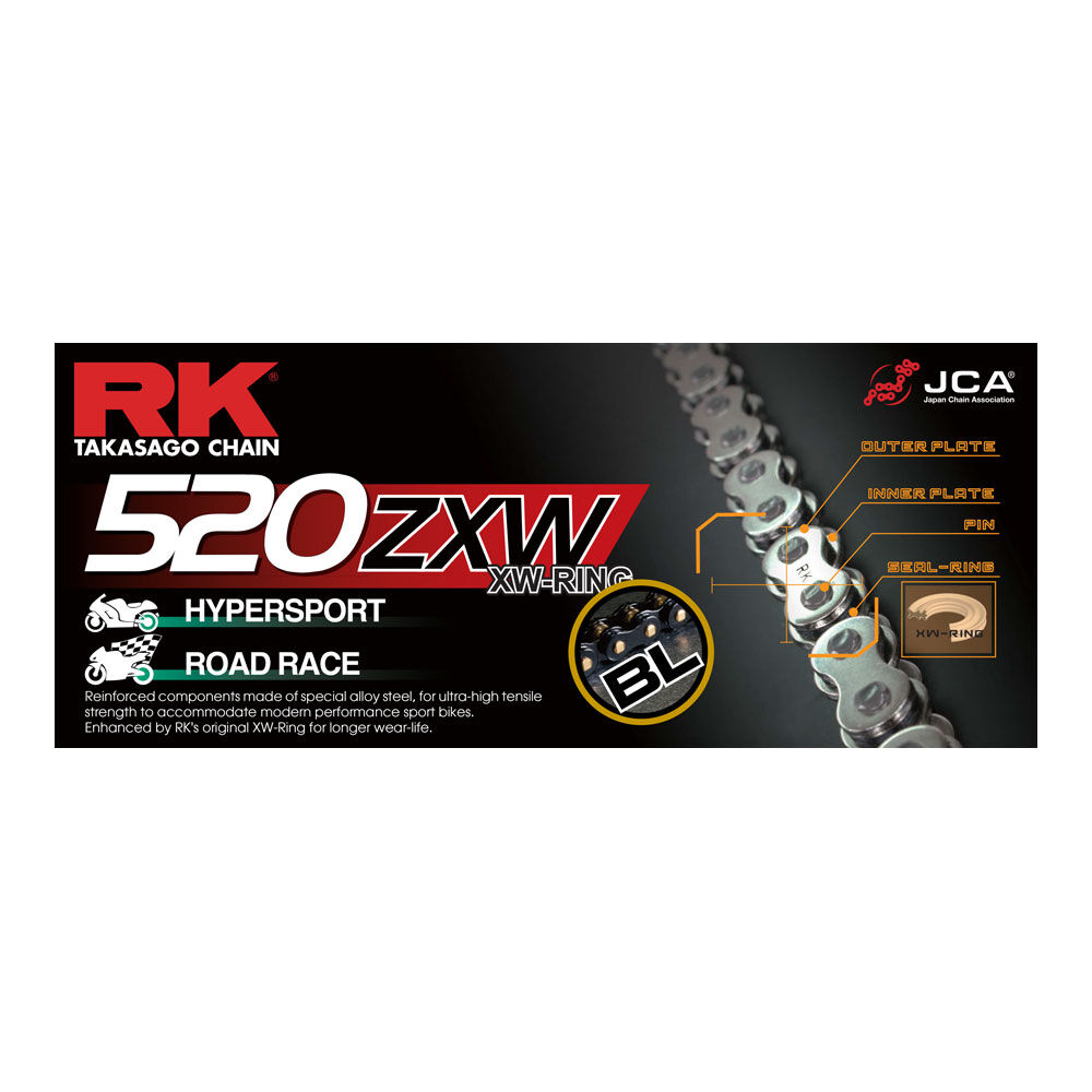 RK CHAIN BL520ZXW-120L BLACK