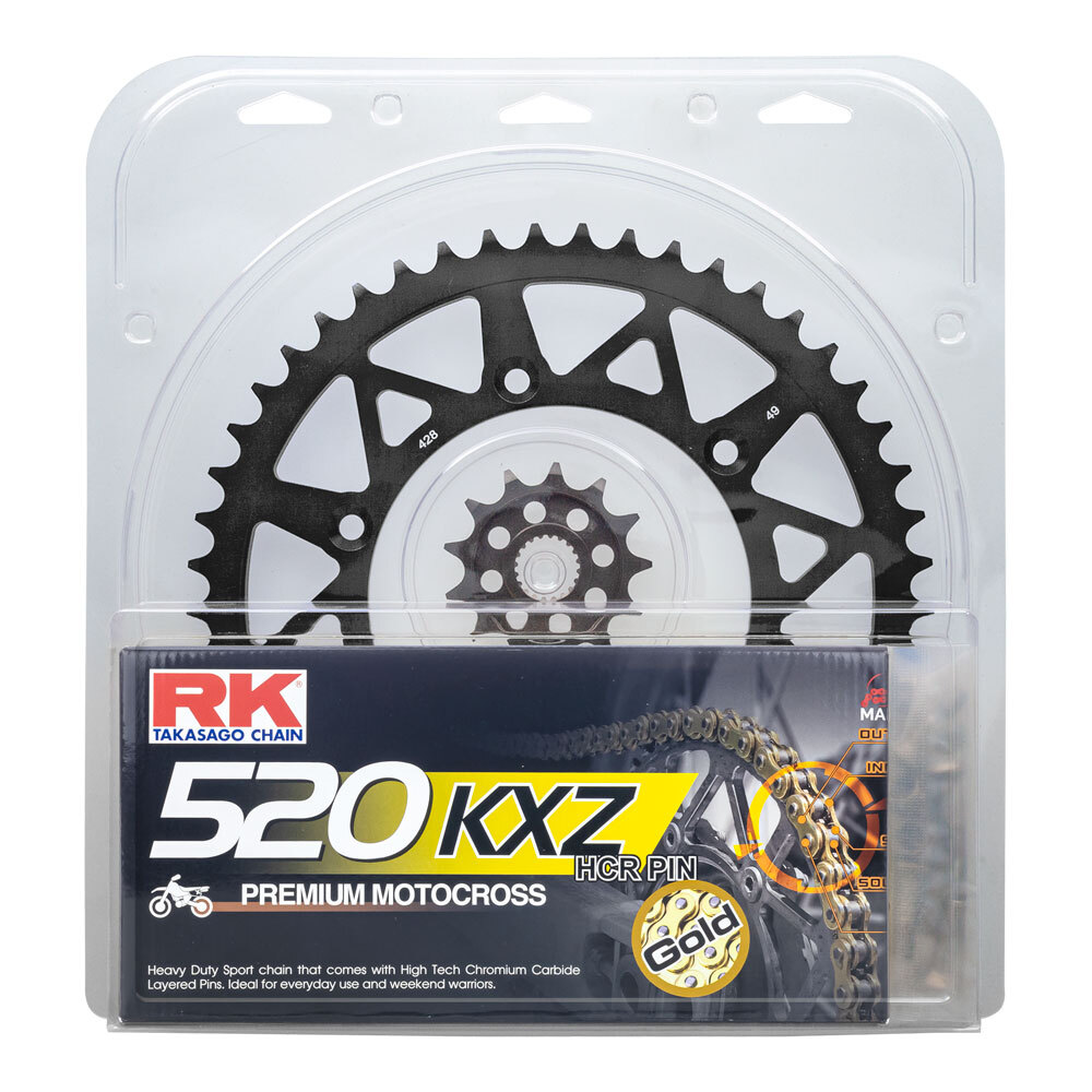 LITE PACK - RK CHAIN & SPR KIT BLACK - 13/50 CRF250R 04-17