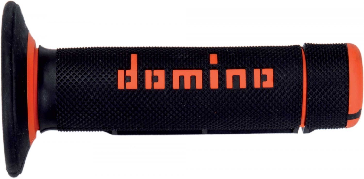 DOMINO GRIPS MX A020 HALF WAFFLE ORANGE BLACK