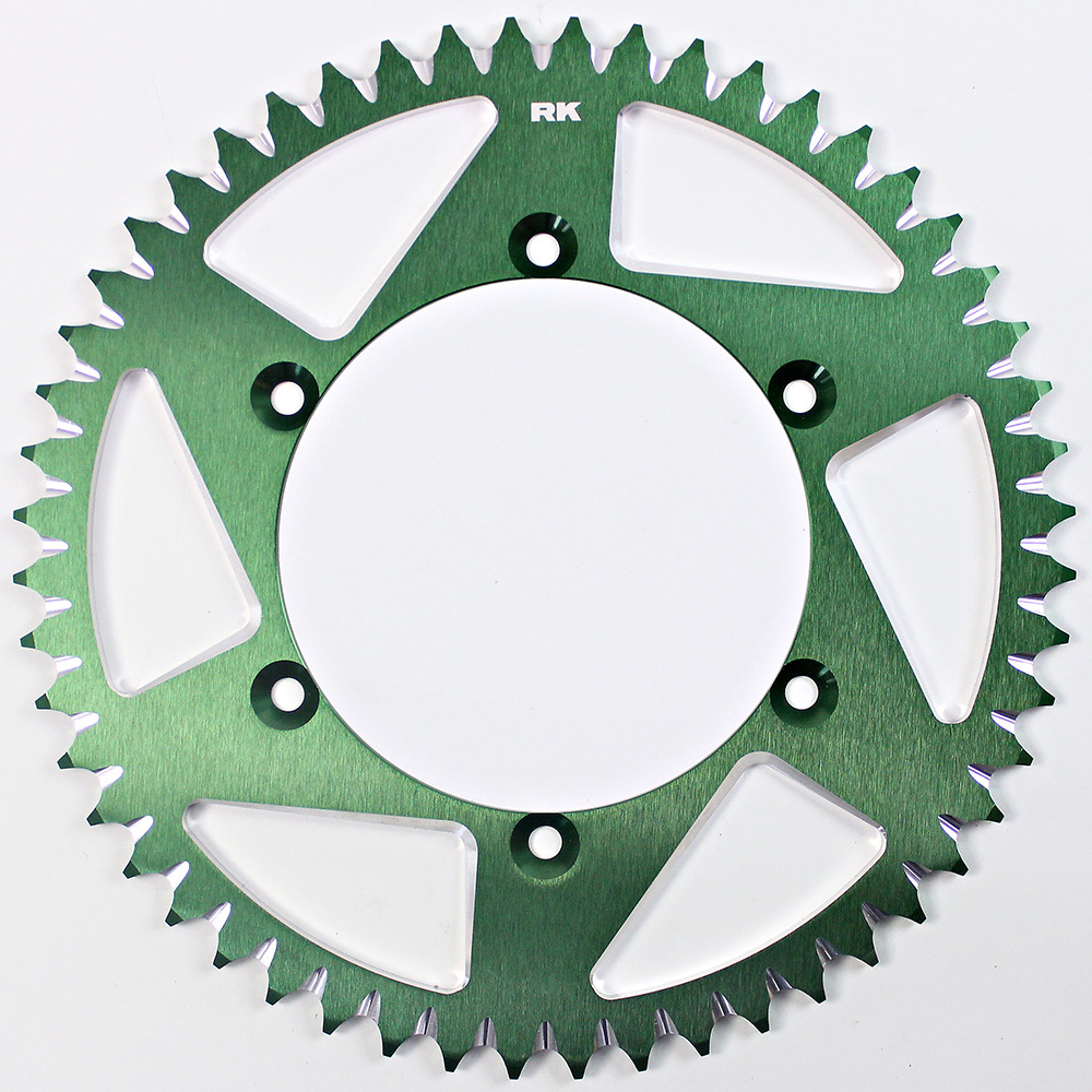 RK ALLOY RACING SPROCKET - EDGE CUT - 48T 520P - GREEN