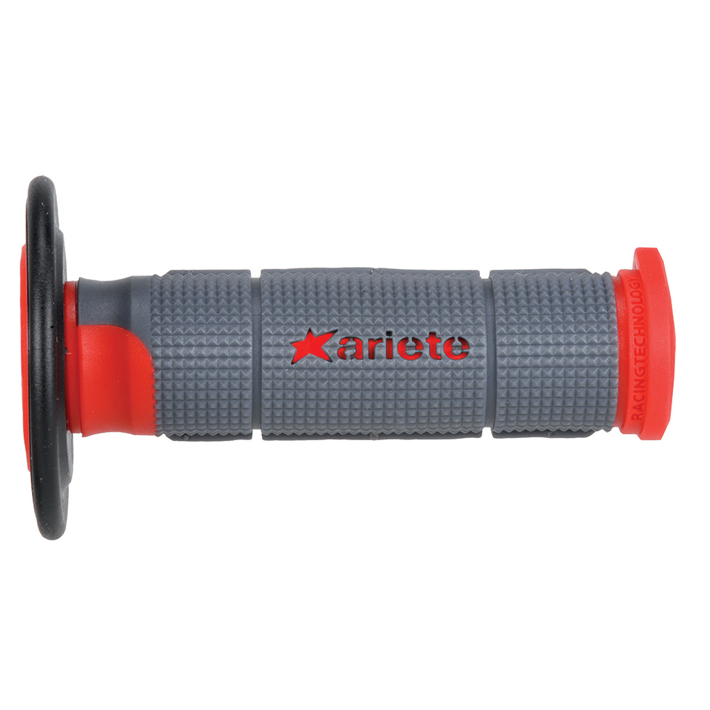 Z - ARIETE HAND GRIPS - TRINITY - MX - RED : 02614-GRRN