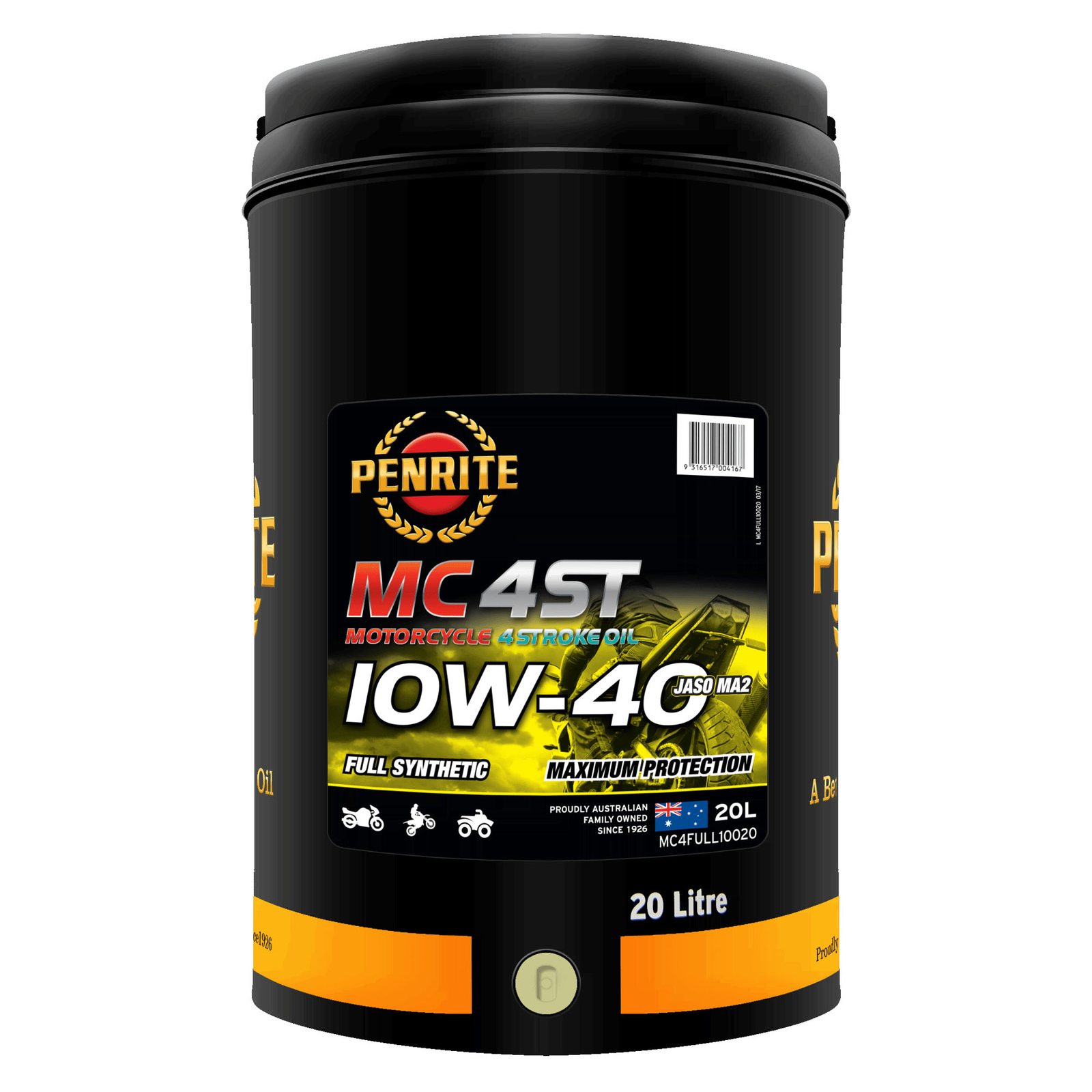 MC-4ST 10W-40 FULL SYNTHETIC 20 LTR