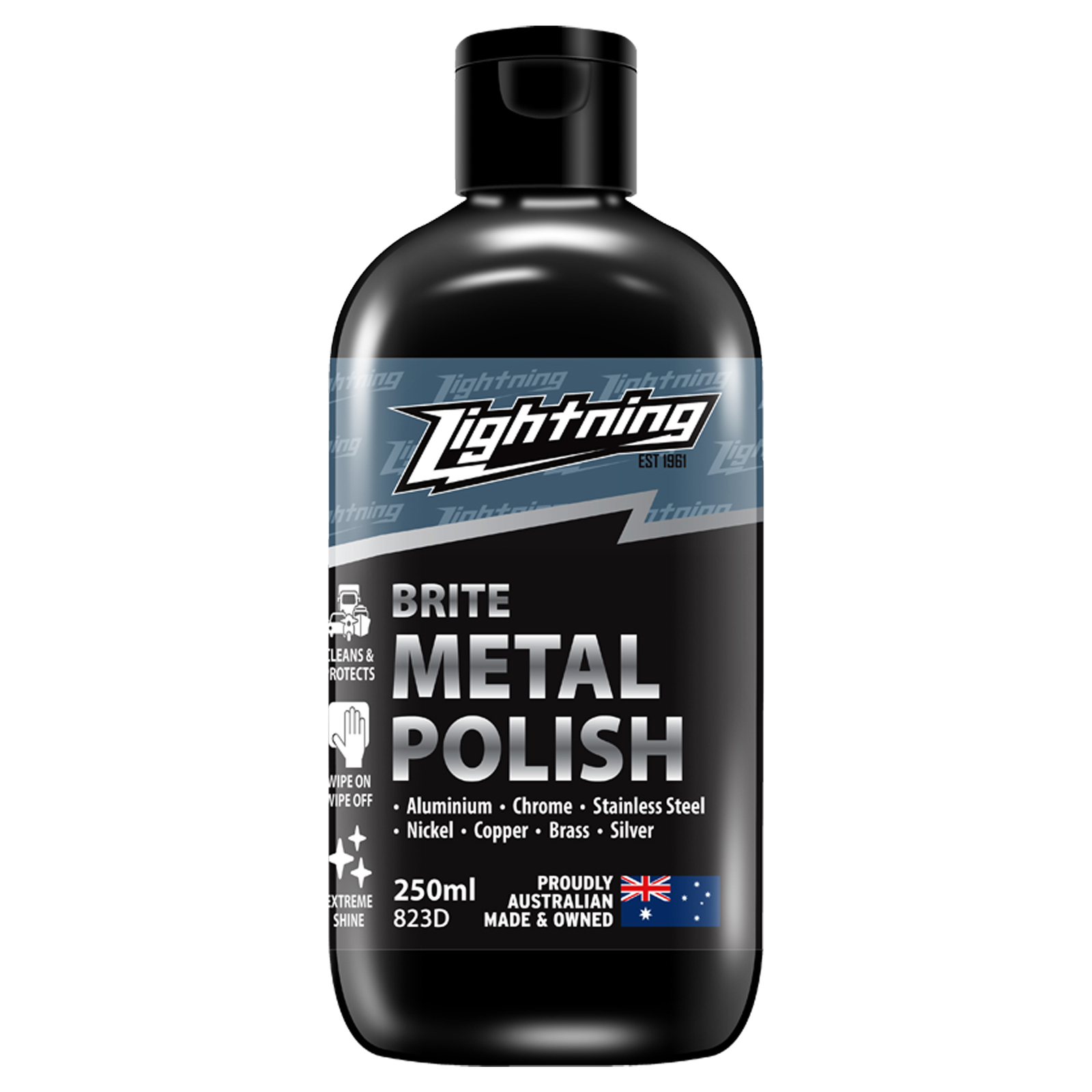 BRITE LIGHTNING METAL POLISH - 250ML