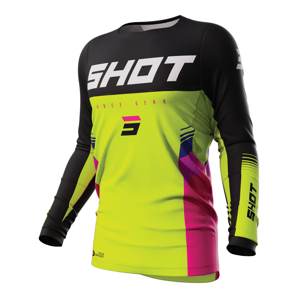 SHOT CONTACT JERSEY TRACER NEON YELLOW L