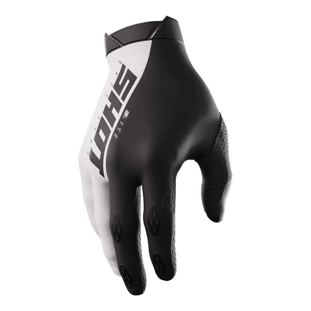 SHOT LITE GLOVES BLACK/WHITE 08/S