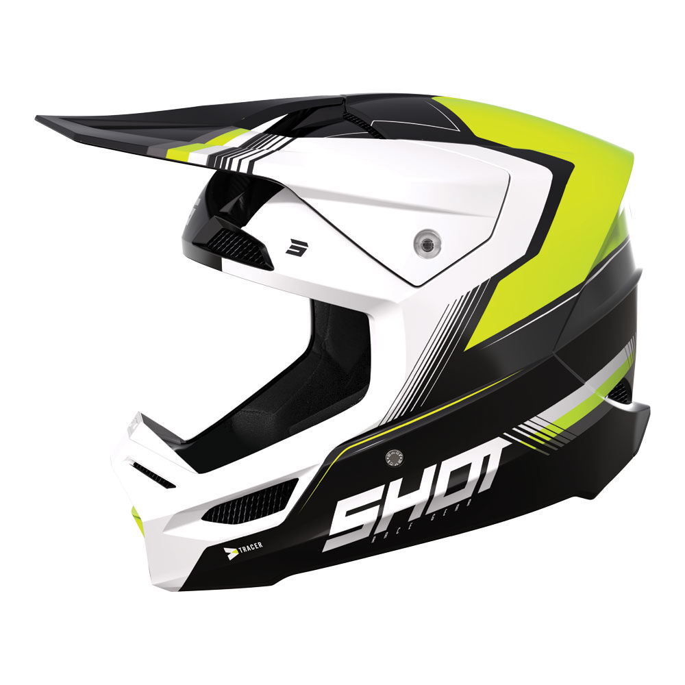 SHOT RACE HELMET TRACER NEON YEL MIPS M