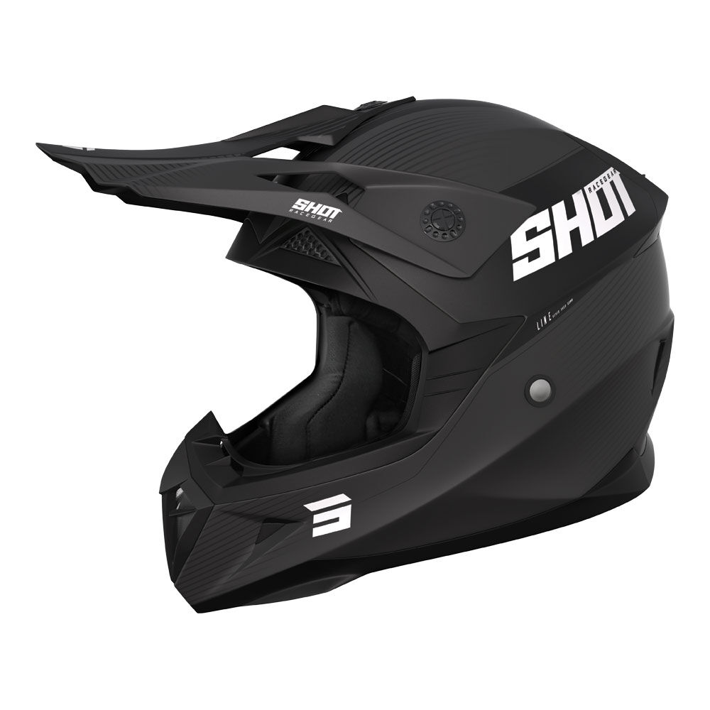 SHOT PULSE HELMET LINE MATT BLACK/GREY M (A08-21D1-B02-09)