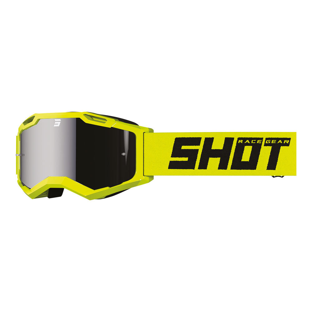 SHOT ASSAULT 2.0 SOLID GOGGLES SOLID NEON YELLOW WITH IRIDIUM LENS