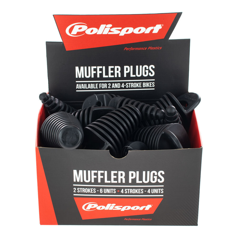 POLISPORT EXHAUST BUNG PACK OF 10 IN BOX (4 Large, 6 Small )