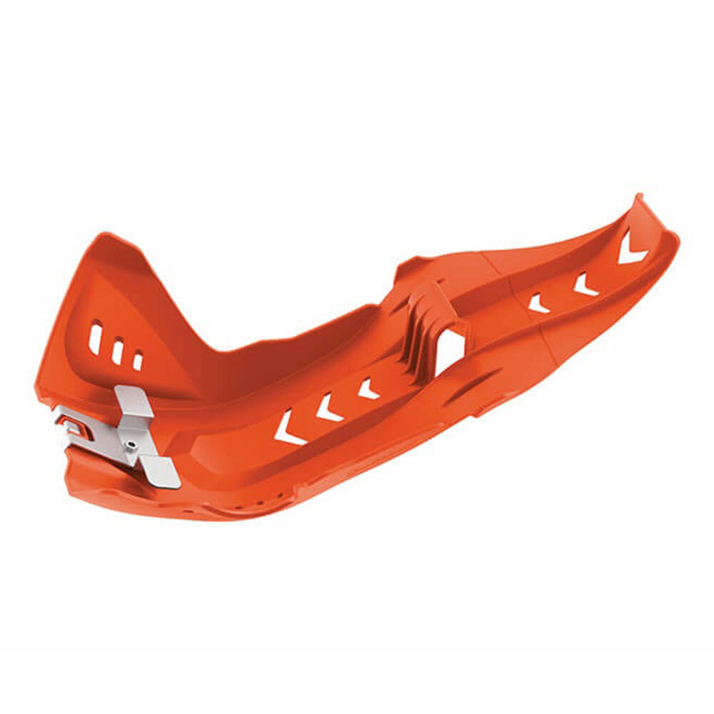 POLISPORT FORTRESS SKID PLATE/LINKAGE GUARD KTM/HUSQ - ORANGE