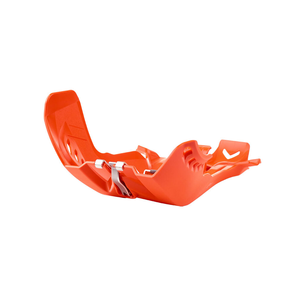 POLISPORT FORTRESS SKID PLATE/LINKAGE GUARD KTM/HUSQ - ORANGE