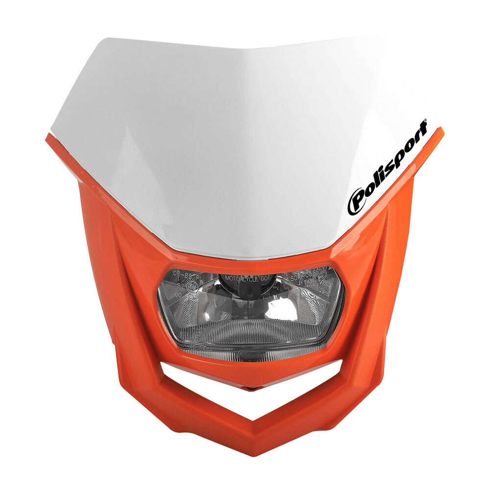 POLISPORT HEADLIGHT HALO - ORANGE/WHITE [B6]