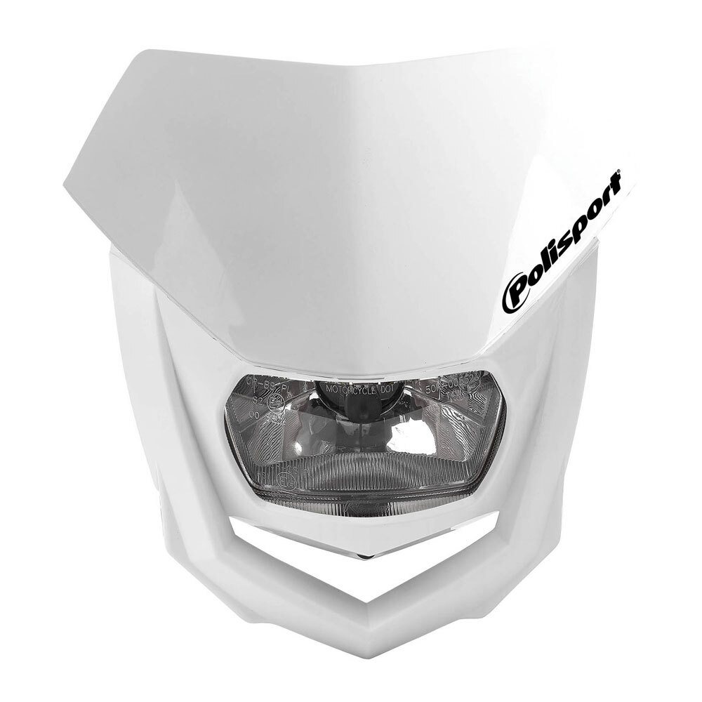 POLISPORT HEADLIGHT HALO - WHITE/WHITE [B6]