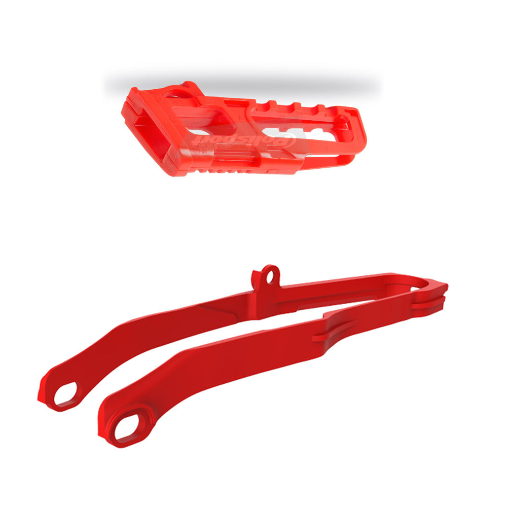 Z - POLISPORT CHAIN GUIDE & SLIDER KIT HONDA - RED [B12]