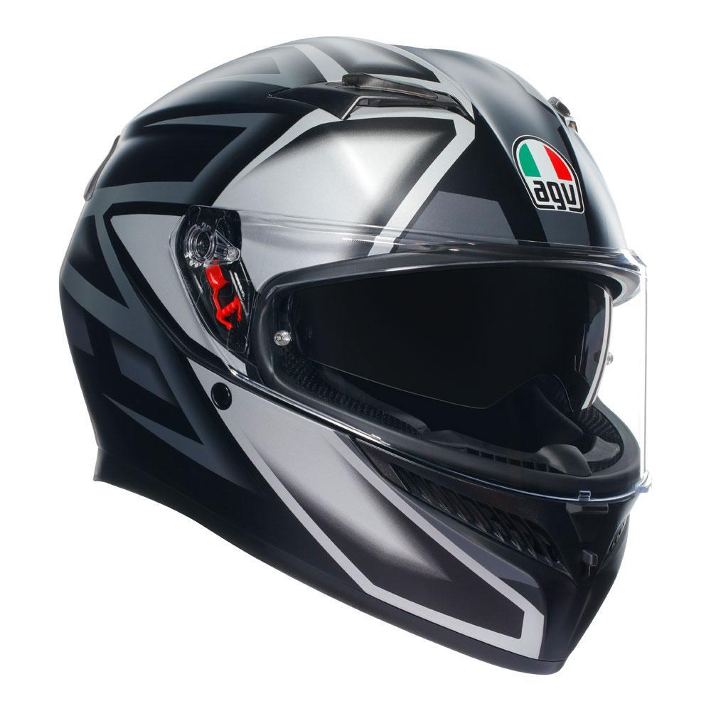 AGV K3 COMPOUND MATT BLACK/GREY XS