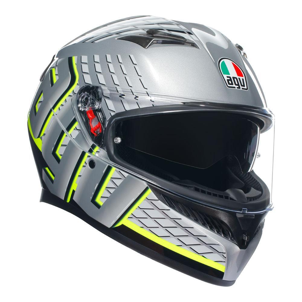 AGV K3 FORTIFY GREY/BLACK/YELLOW FLUO S