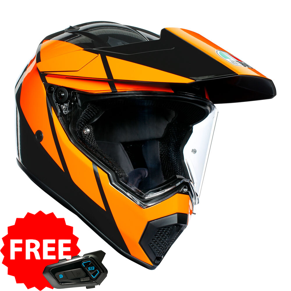 AGV AX9 - TRAIL GUMETAL/ORANGE