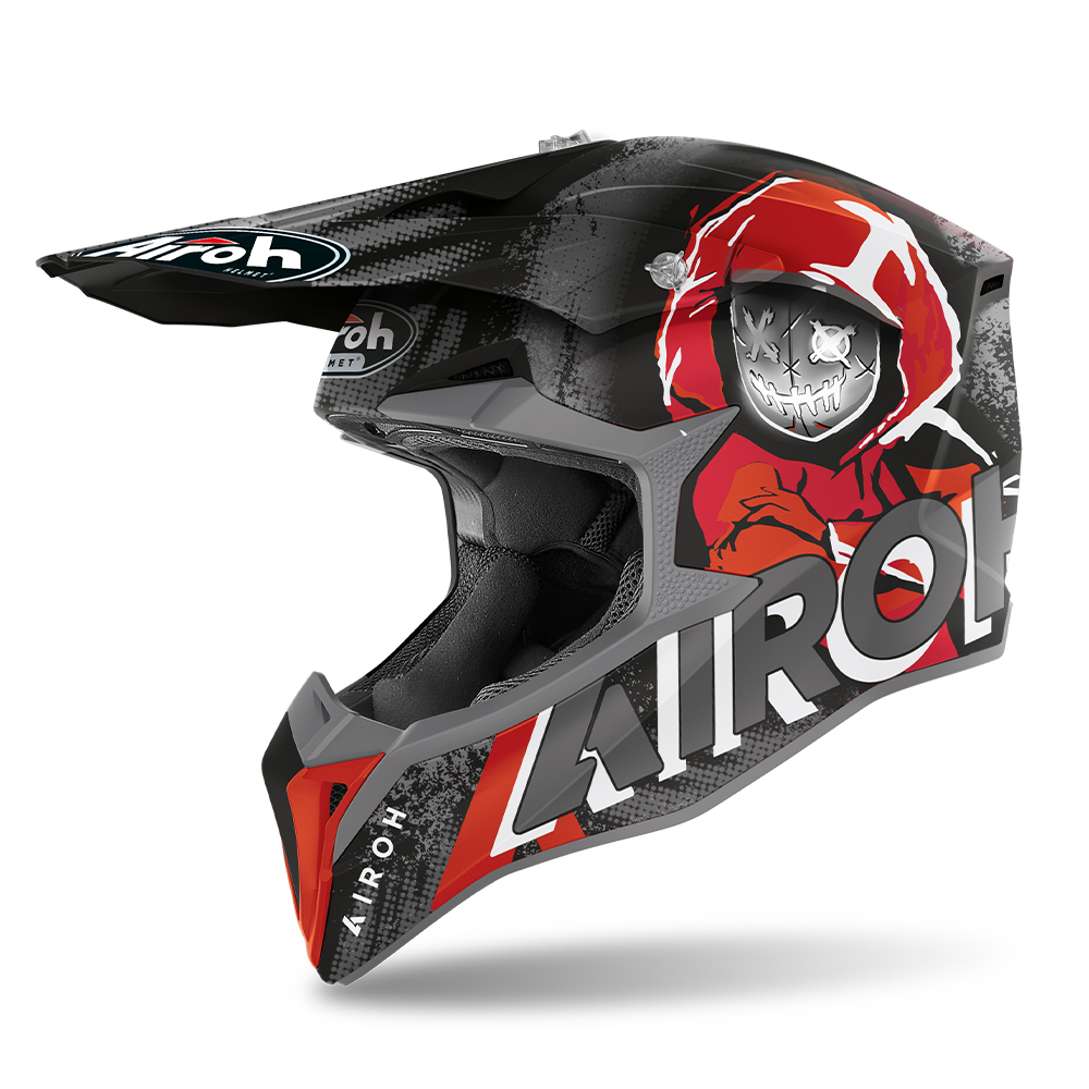 AIROH WRAAP 'ALIEN' RED MATT - S