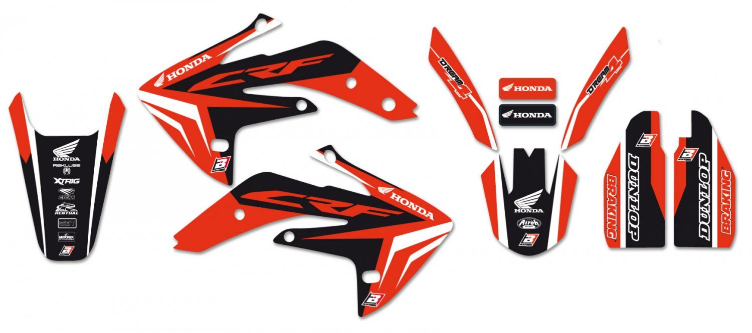 BLACKBIRD GRAPHICS KIT DREAM 4 HONDA CRF 150R 07-23