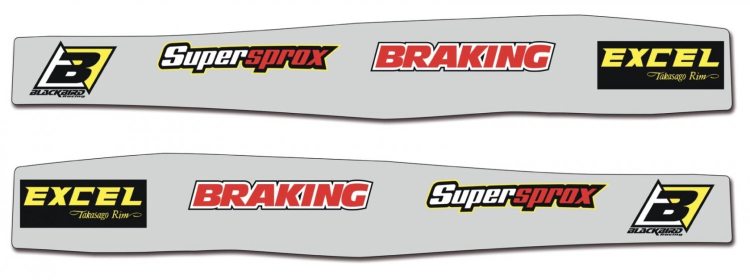 BLACKBIRD DECALS SWINGARM YAMAHA D4 YZF 09-23 WRF 15-23