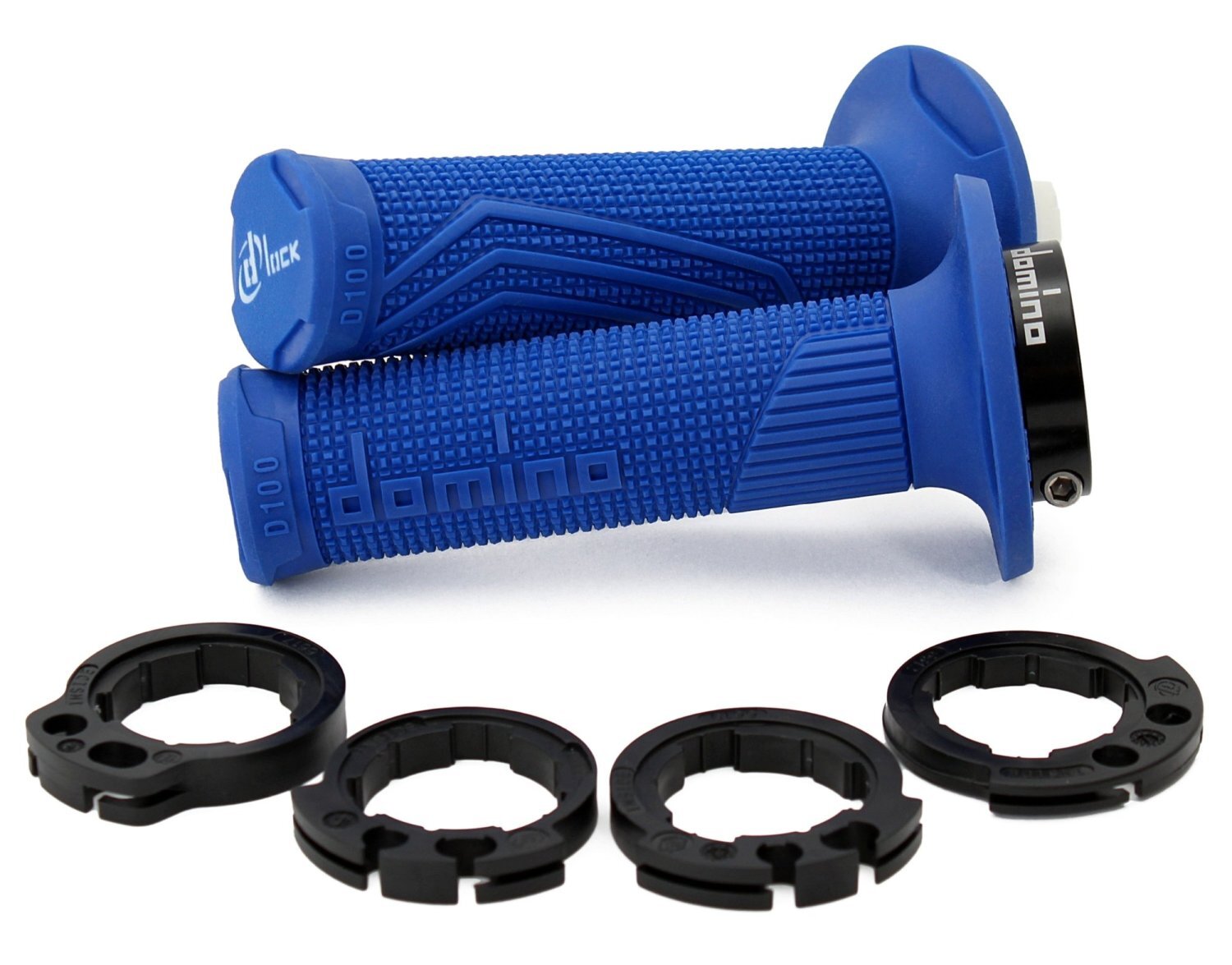 DOMINO GRIPS MX D100 D-LOCK ON 4T BLUE